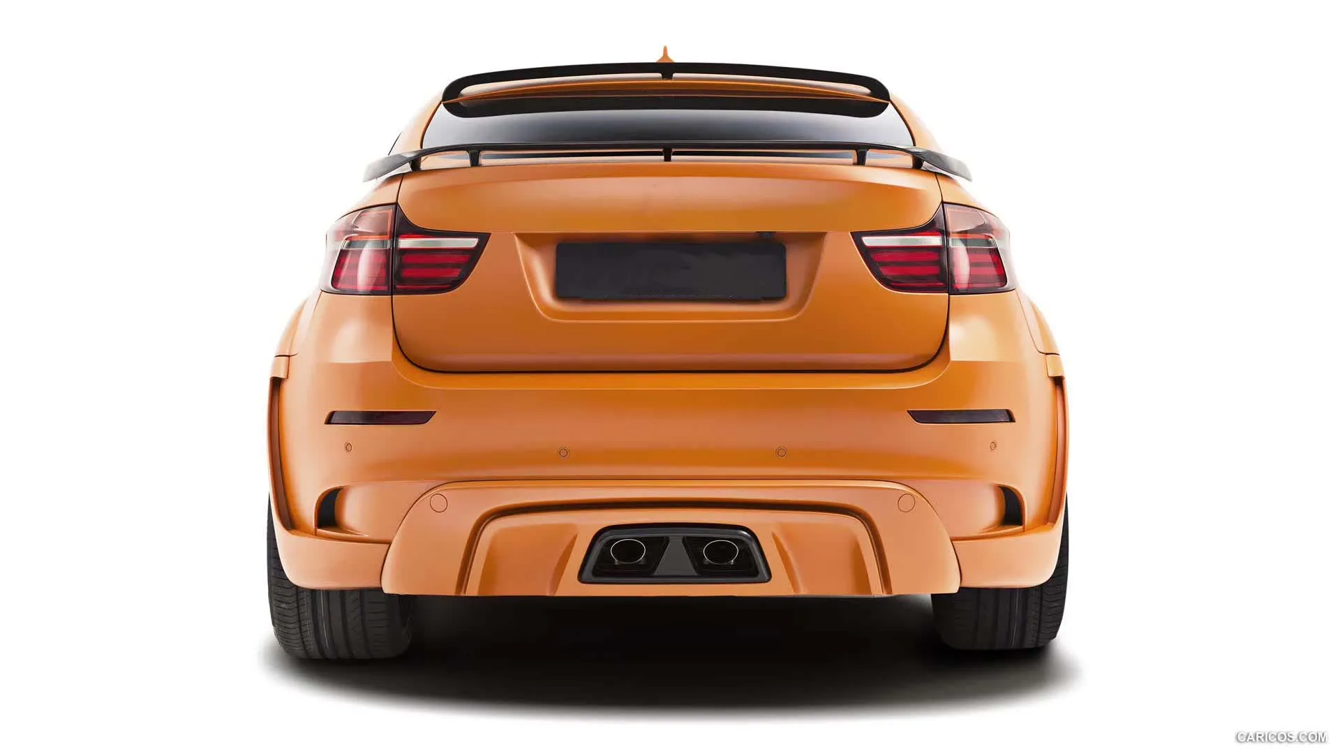 X6 E71 Carbon Fiber Double Roof Rear Trunk Spoiler Wing Polished Finish Carbon Black 2007-2014 Glue Tape/Screws