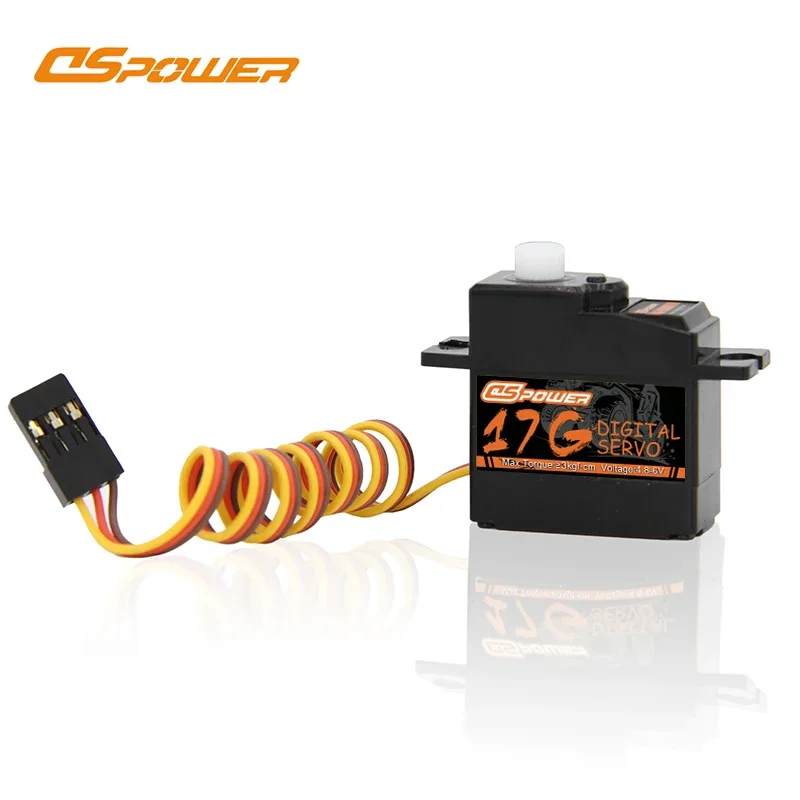 DSPOWER 17g Mini Servo Motor Digital para 1/18 1/16 1/14 Micro Carro RC HYPER GO Wltoys 144001   Brinquedo robô barco avião duto MN99S MN82