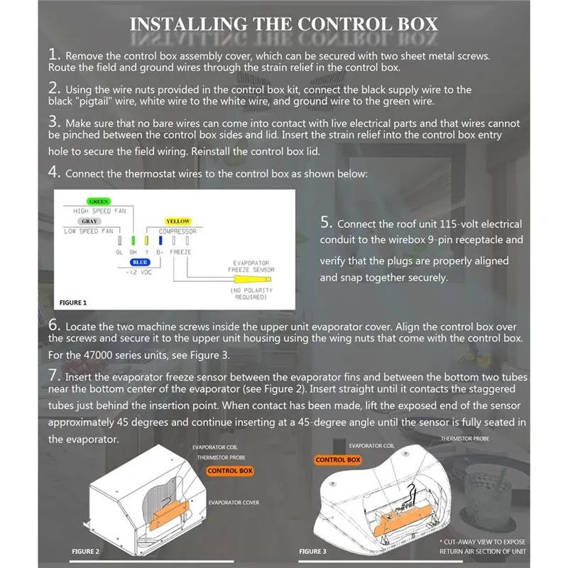 ABBZ-For Coleman Mach 8330-752 Air Conditioner Control Box Assembly, Cool Only Operation For Non-Ducted Ceiling Systems
