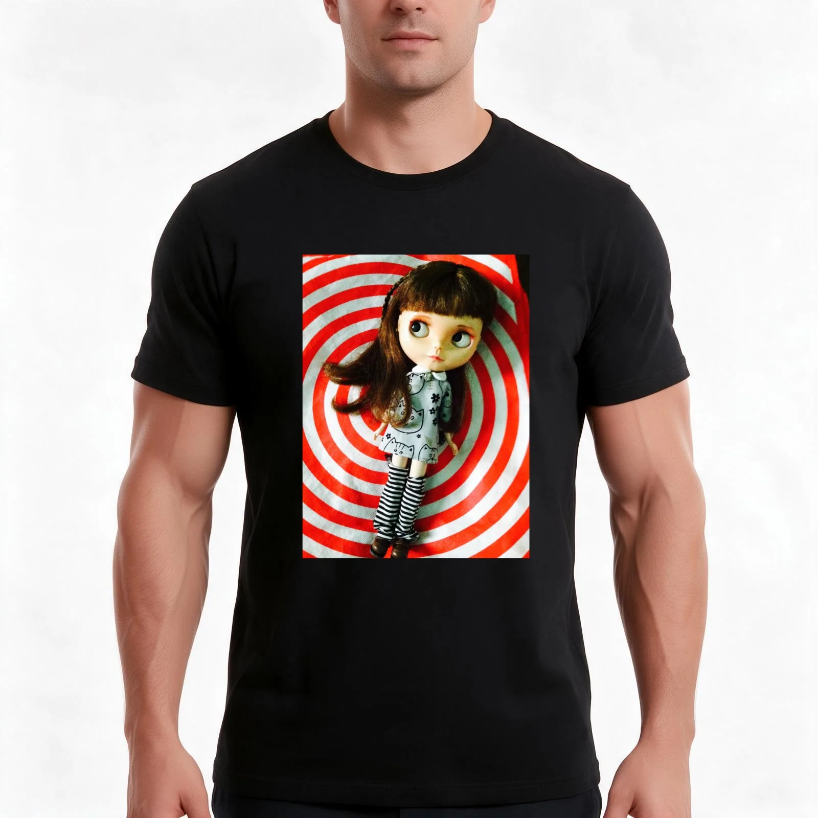 On Target T-Shirt, Summer Casual Cotton Tee, Oversized Streetwear Tops, Vintage Graphic Print, Loose Fit Short Sleeve