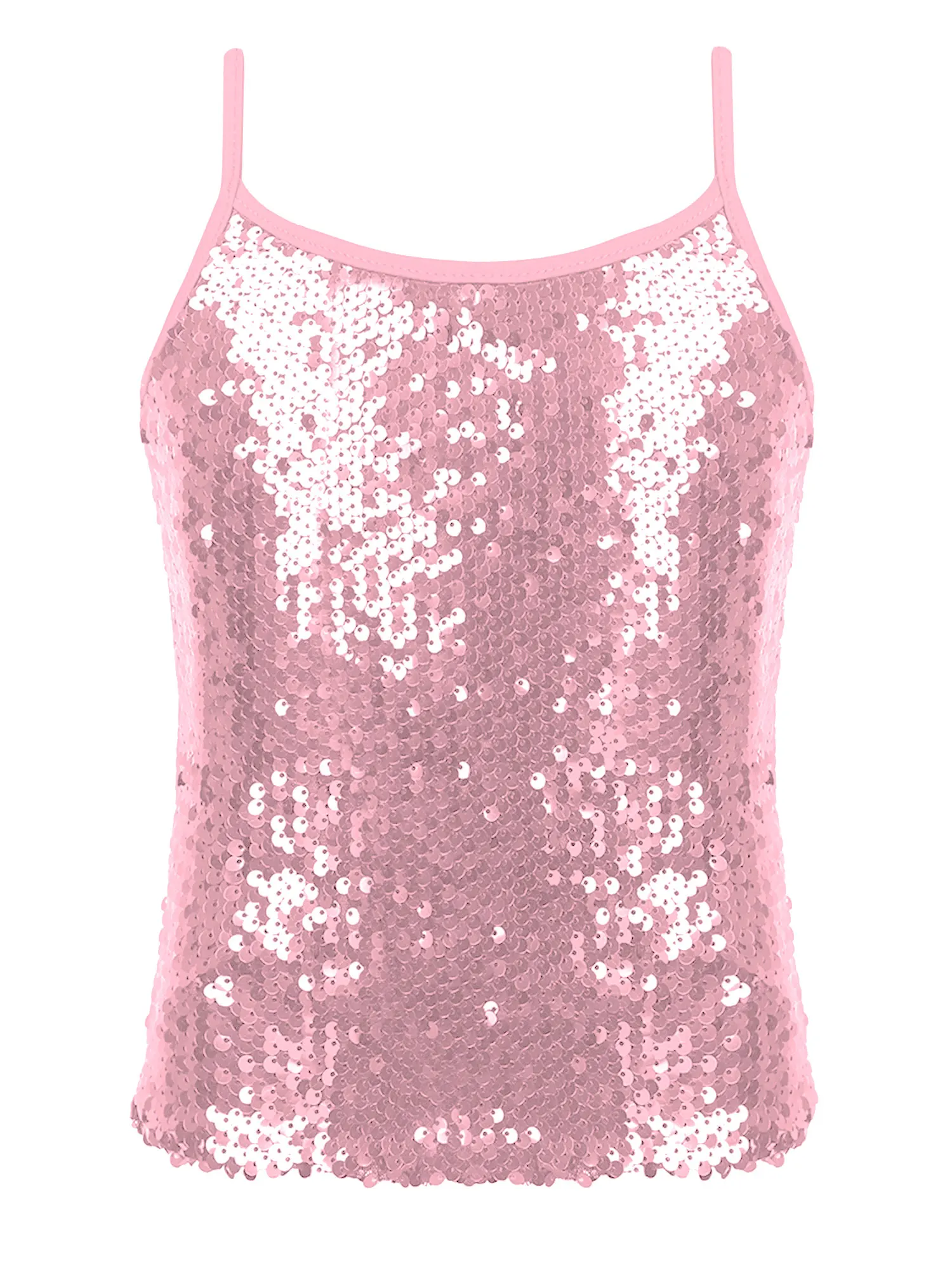 GlaCrop-Camisole de brevJazz et Ballet pour Fille, Vêtement Précieux à Paillettes, pour Enfant
