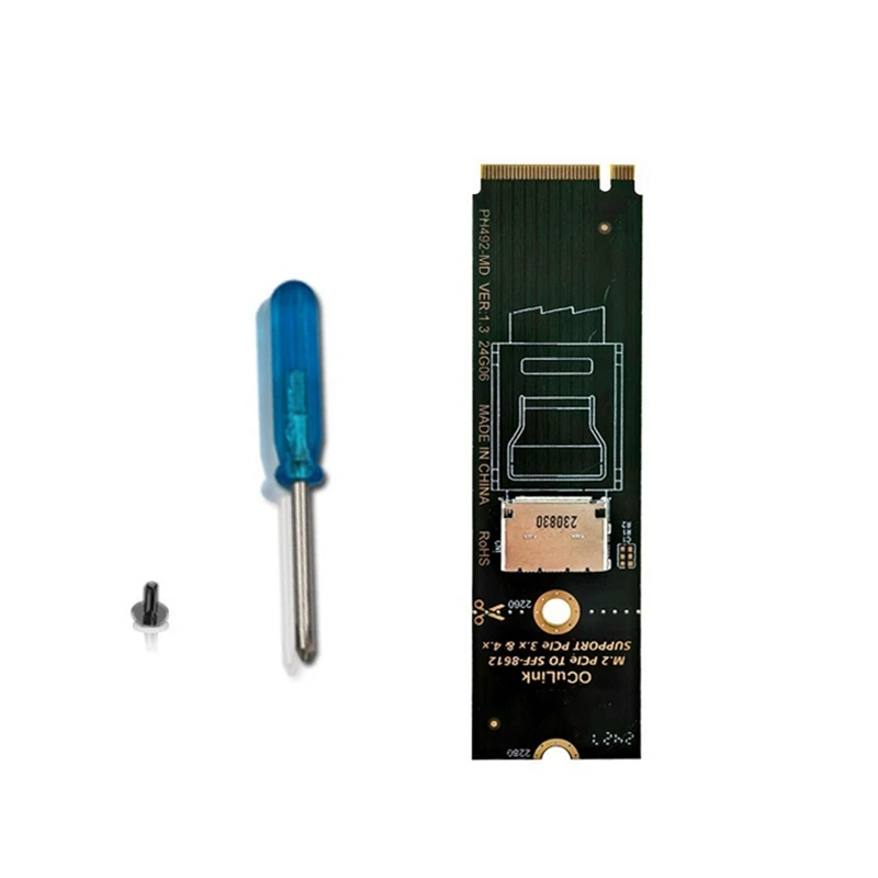 M.2 Nvme Pcie To Oculink SFF-8611 SFF-8612 Adapter M.2 Mkey Nvme To SFF-8612 Adapter For NVME U.2 U.3 SSD