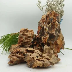 4Pcs 3-8cm Simulation Pine Skin Stone Fish Tank Landscaping Decoration Figurines Miniatures Aquarium Home Decor Supplies