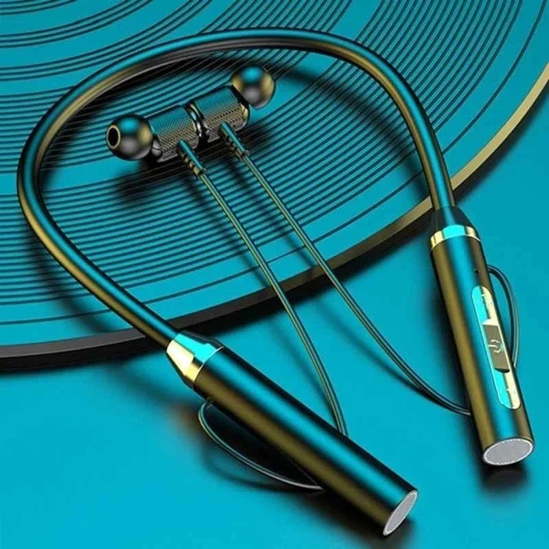 Wireless Bluetooth Earphones 9D Stereo Surround Headphone Neckband Magnetic Sport Headset Neck-hanging Earbuds For iPhone Huawei