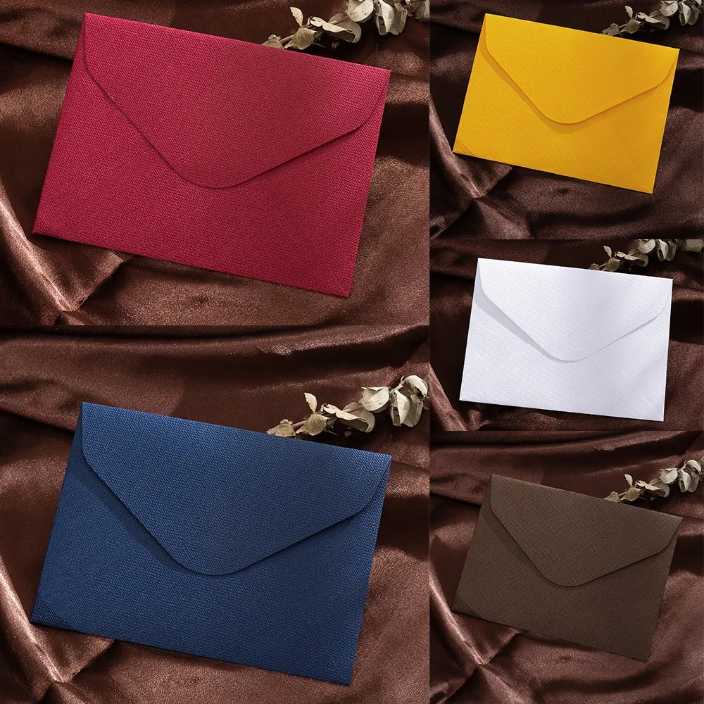 5Pcs Sackcloth Vein Envelopes Set Vintage Multipurpose Letter Paper High Grade Easy to Use Paper Bag Business Invitation