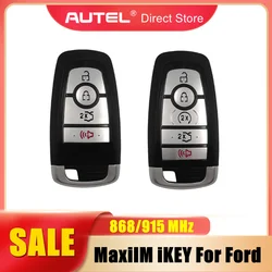 AUTEL MaxiIM 범용 스마트 키, 포드 IKEYFD005AH IKEYFD005HL IKEYFD004AH KM100E IM508S IM608 IM608PRO 용, 868/915 MHz, 1 개