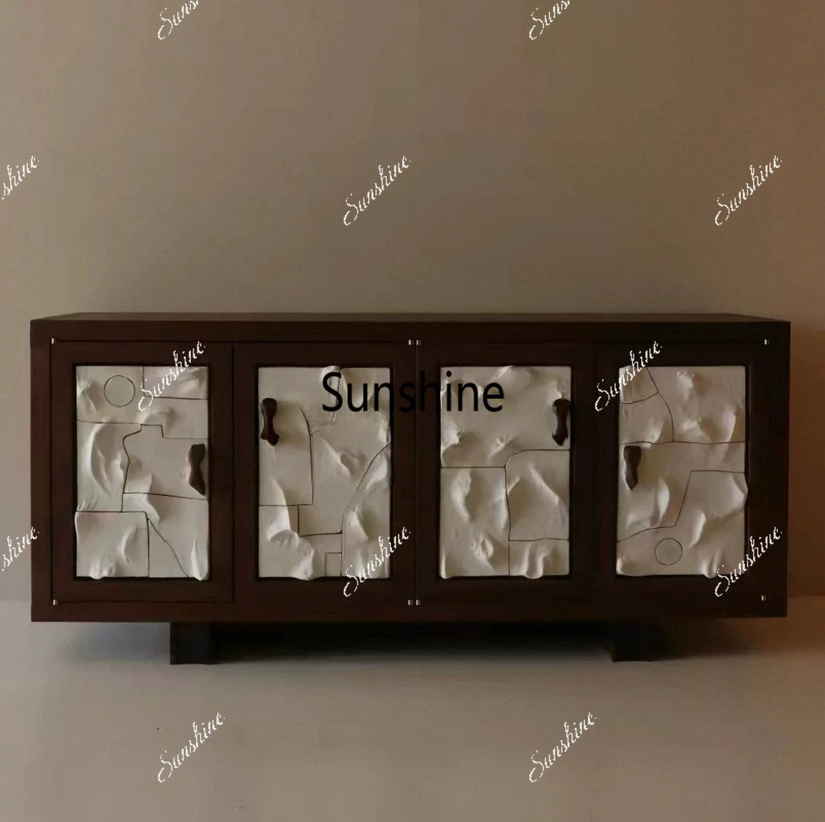 Medieval side cabinet, living room home locker, hotel entrance decorative cabinet