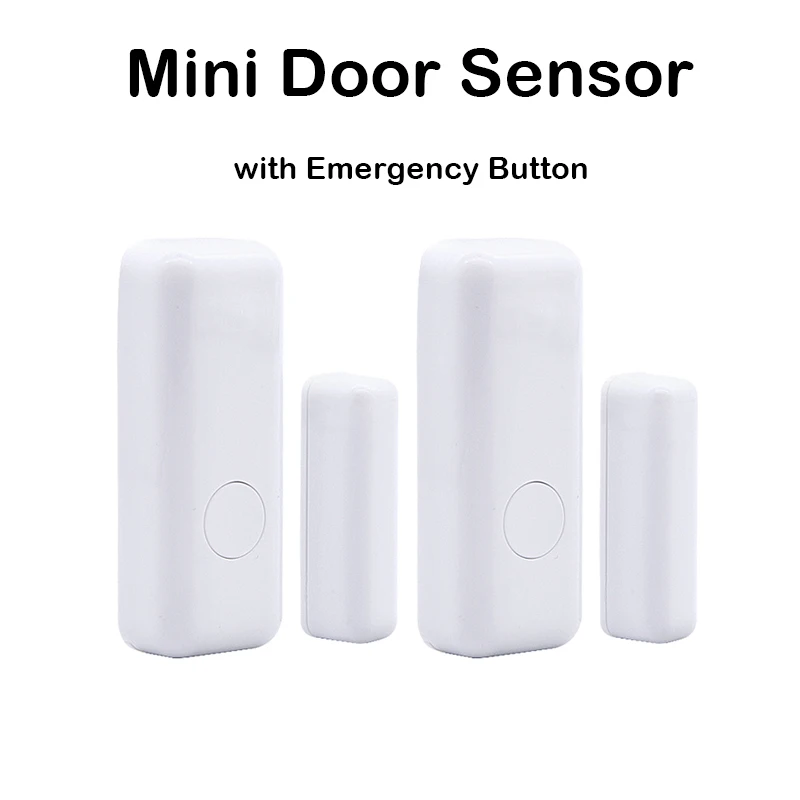 2pcs/Lot PA-67R 433MHz Door sensor Window Drawer Sensor Detector with Emergency Button for Home Alarm Intrusion System