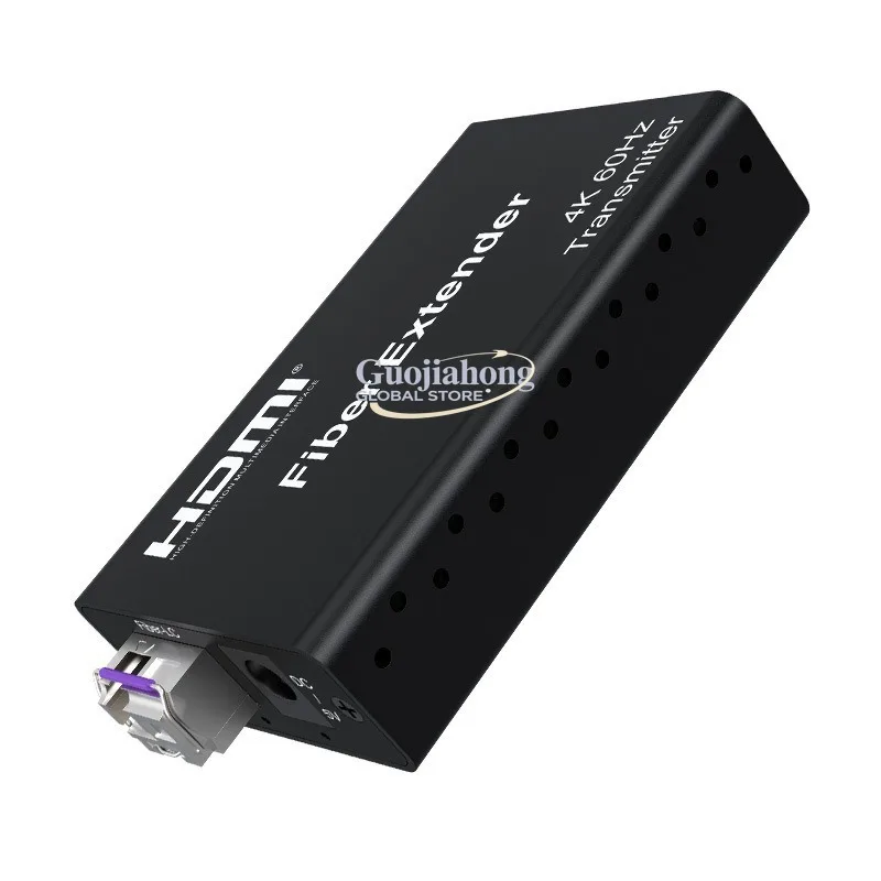 

4K60Hz Fiber to Extender, Independent Separate Audio Port 2.0v Fiber Extender