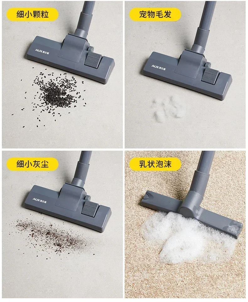 Novo aspirador de pó doméstico com grande potência de sucção, aspirador de pó de balde portátil pequeno, forte sucção de costura industrial