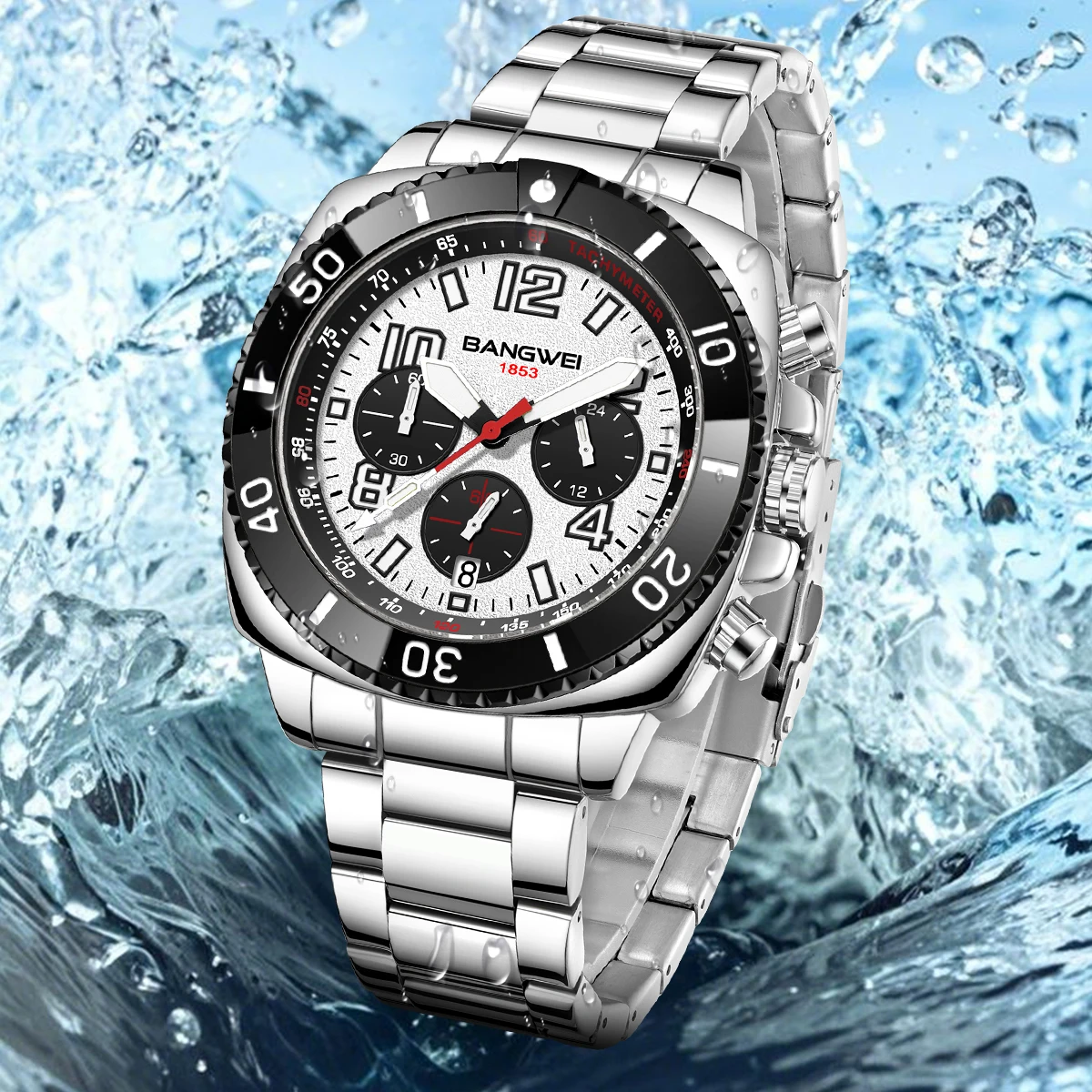 LIGE 2025 ساعة رجالية فاخرة جديدة موضة الأعمال ساعة رجالية عادية رياضية كوارتز ساعة كرونوغراف الذكور مقاوم للماء ساعات للرجال