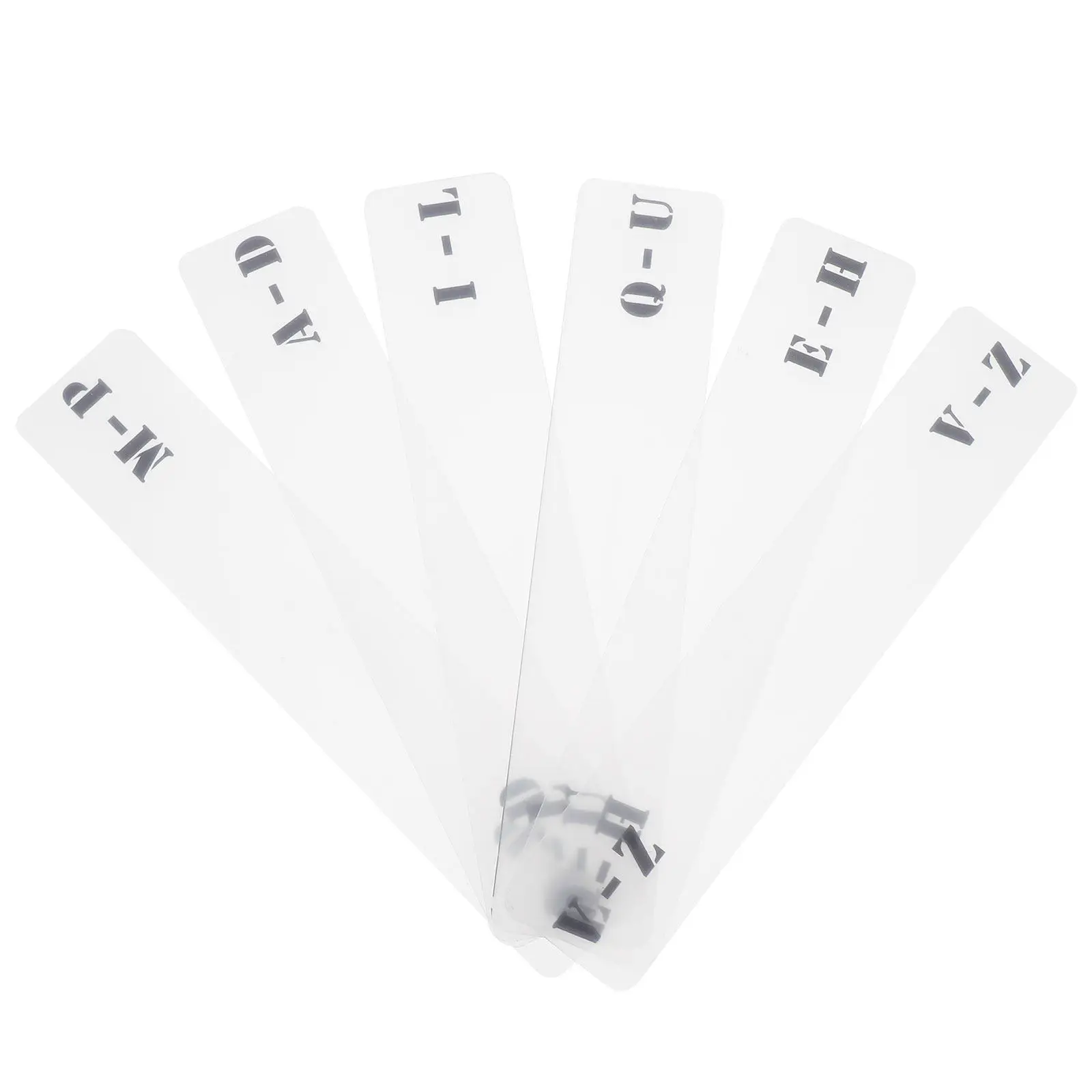 

Набор из 6 этикеток-разделителей A-Z для CD-дисков, горизонтальный дизайн, для организации и сортировки на полках