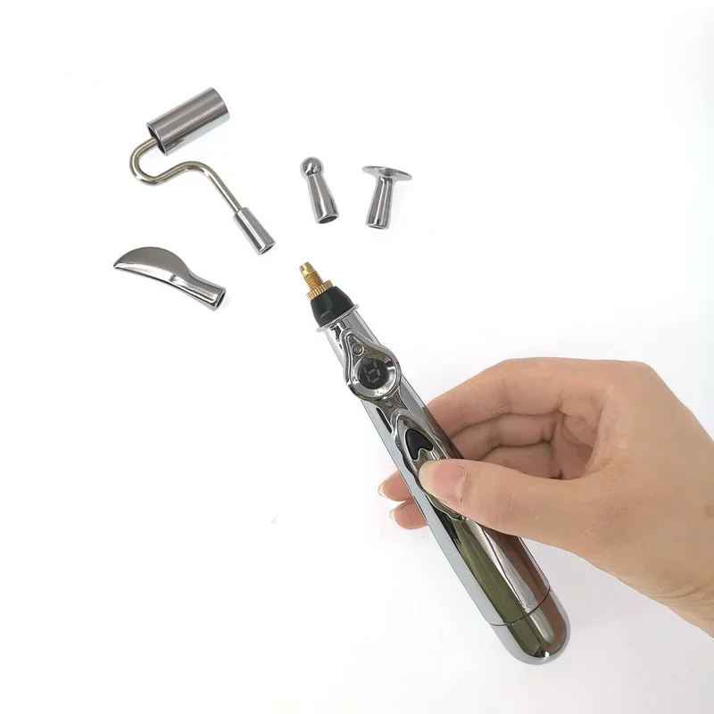 قلم الوخز بالإبر الإلكتروني خطوط الطول الكهربائية العلاج بالليزر شفاء قلم تدليك ميريديان الطاقة القلم أدوات تخفيف الألم مدلك الجسم