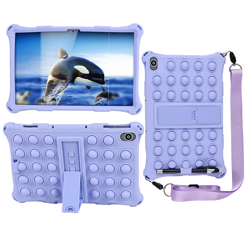 

Kids Case for Teclast T40 Plus 10.4inch M40 Plus P20 M40 Pro Bubble Soft Silicone Stand Tablet Case for Teclast T50 Funda Coque