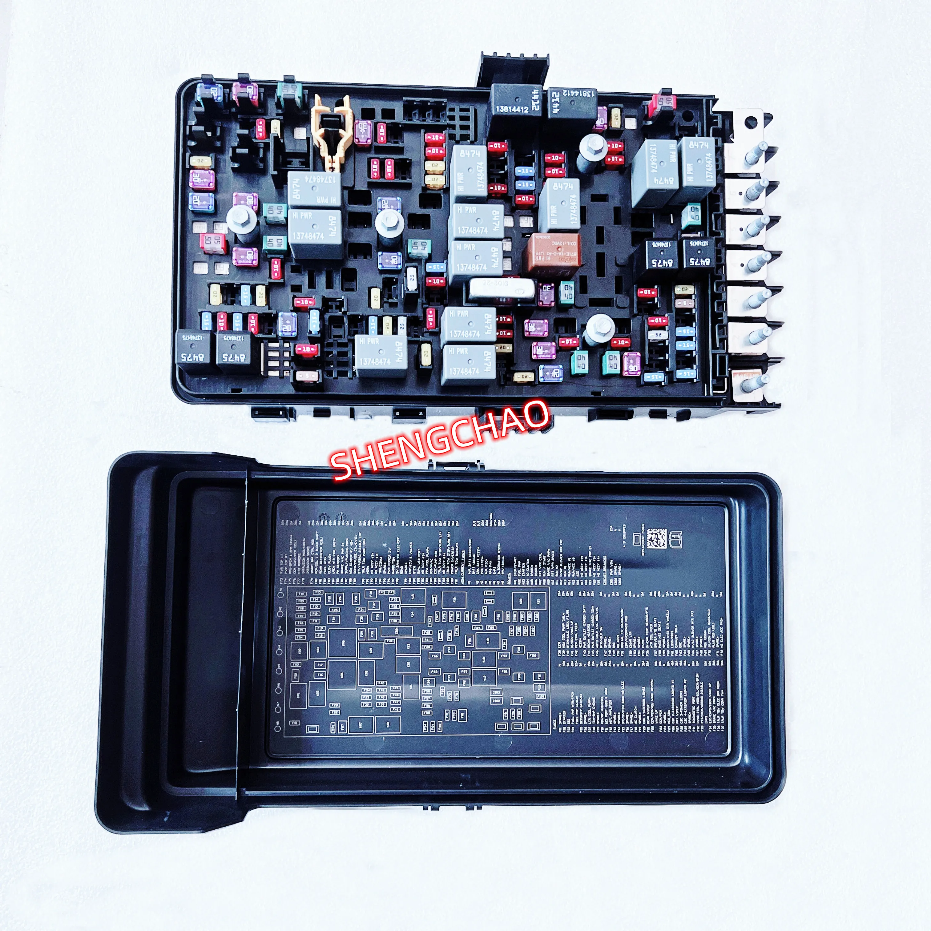 WAP02 Distribution Center (Fuse Box Assembly) ,68481784AB, 68481781AB, Suitable For:  Wrangler JL, J6，2021-2025