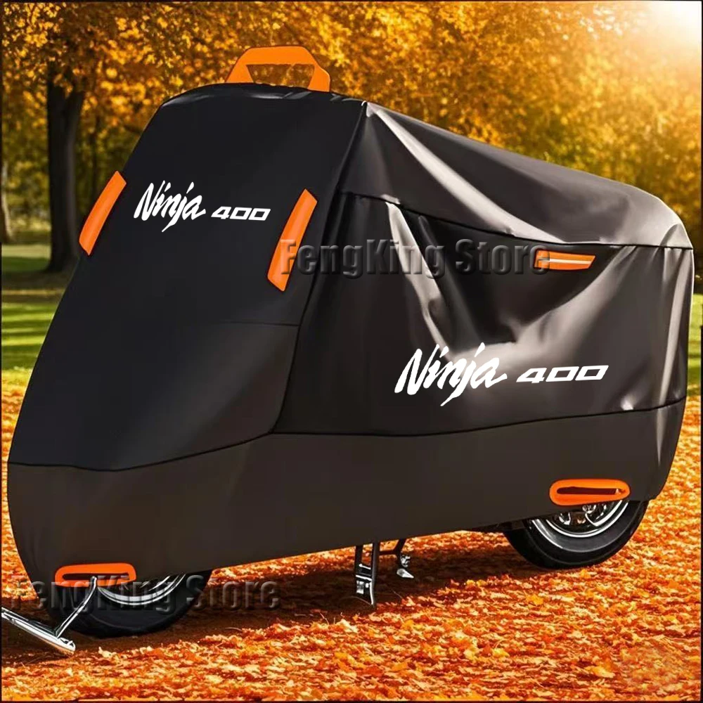 

Motorcycle Cover Waterproof Outdoor All Season Dustproof UV Protective Rain Cover for NINJA400 Z400 NINJA 400 Z 400 2018-2024