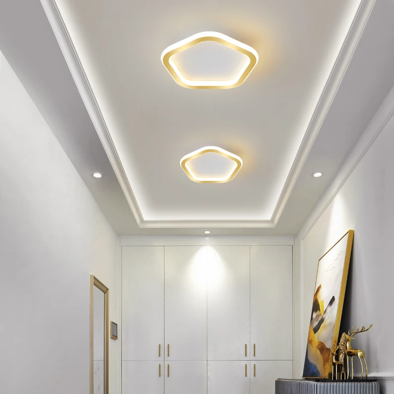 

Aisle Balcony Ceiling Lights New Simple Modern White Light Personality Round Square Lamps Cloakroom Corridor Porch Luminaire