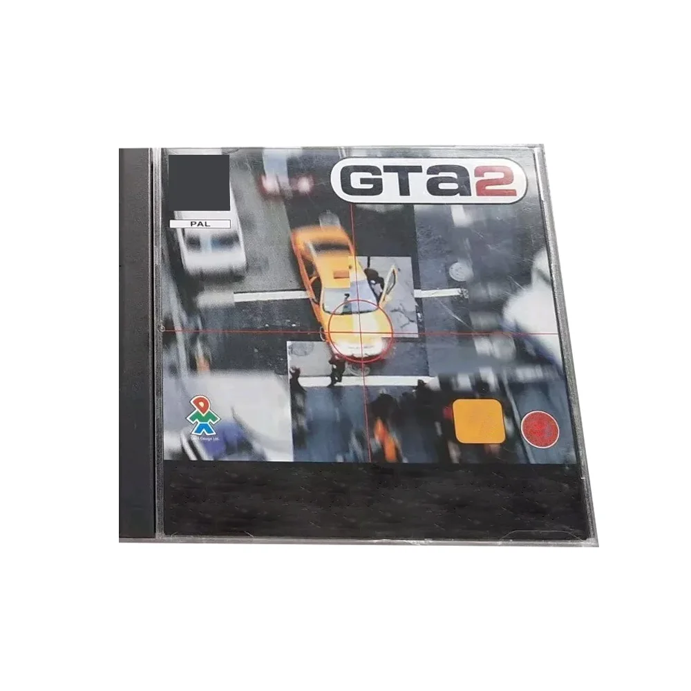 PS1 GTA With Manual Copy Disc Game Black Bottom Unlock Console Station 1 Retro Optical Driver Video Game Part