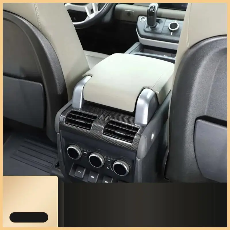 

Углеродное волокно для Land Rover Defender 110 130 2020-2024, задняя рамка для выпуска воздуха, накладка, аксессуары для интерьера-N30R