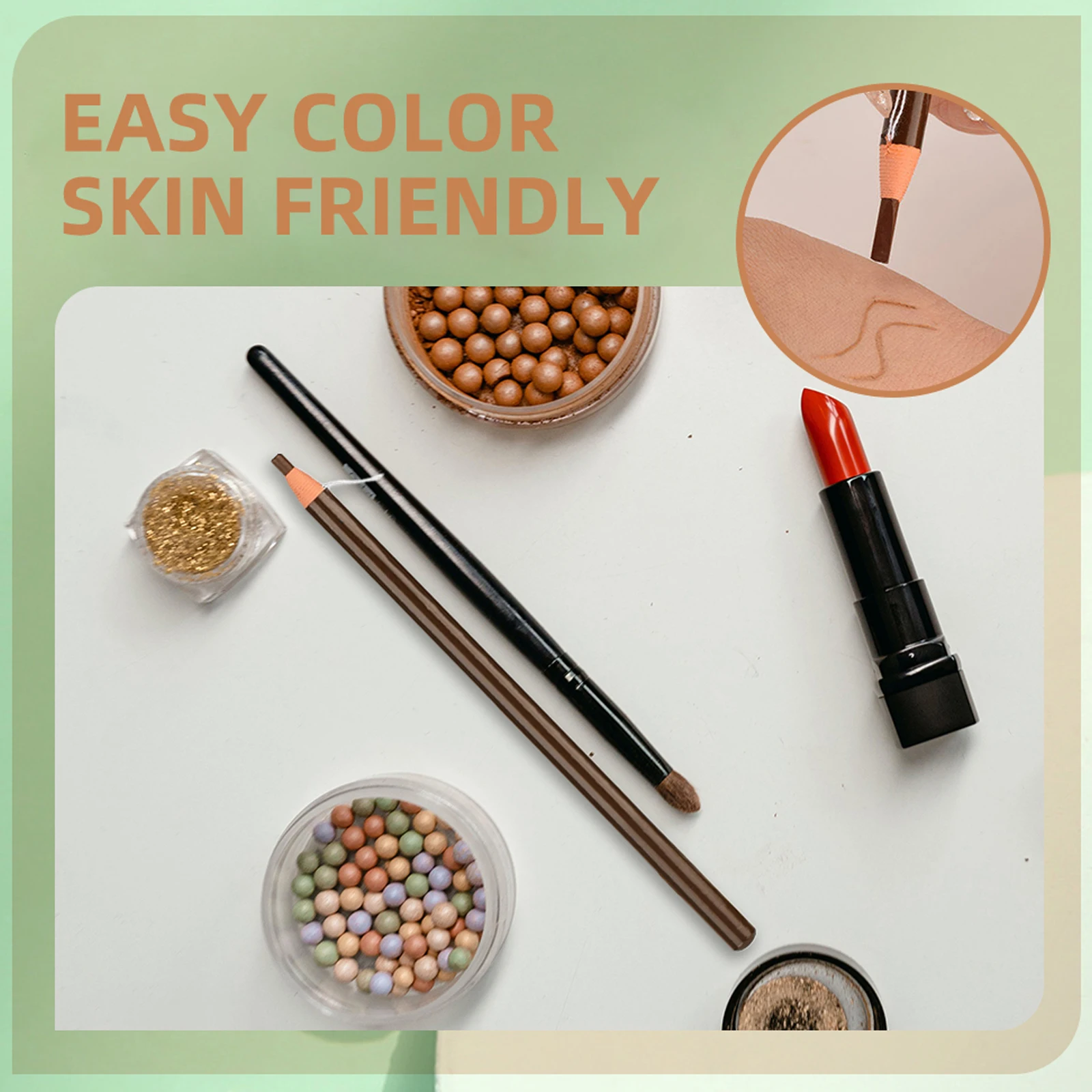 قلم حواجب محمول مقاوم للماء للنساء أداة مكياج الحواجب قلم Microblading يدوم طويلاً ملحقات تجميل وشم الحواجب