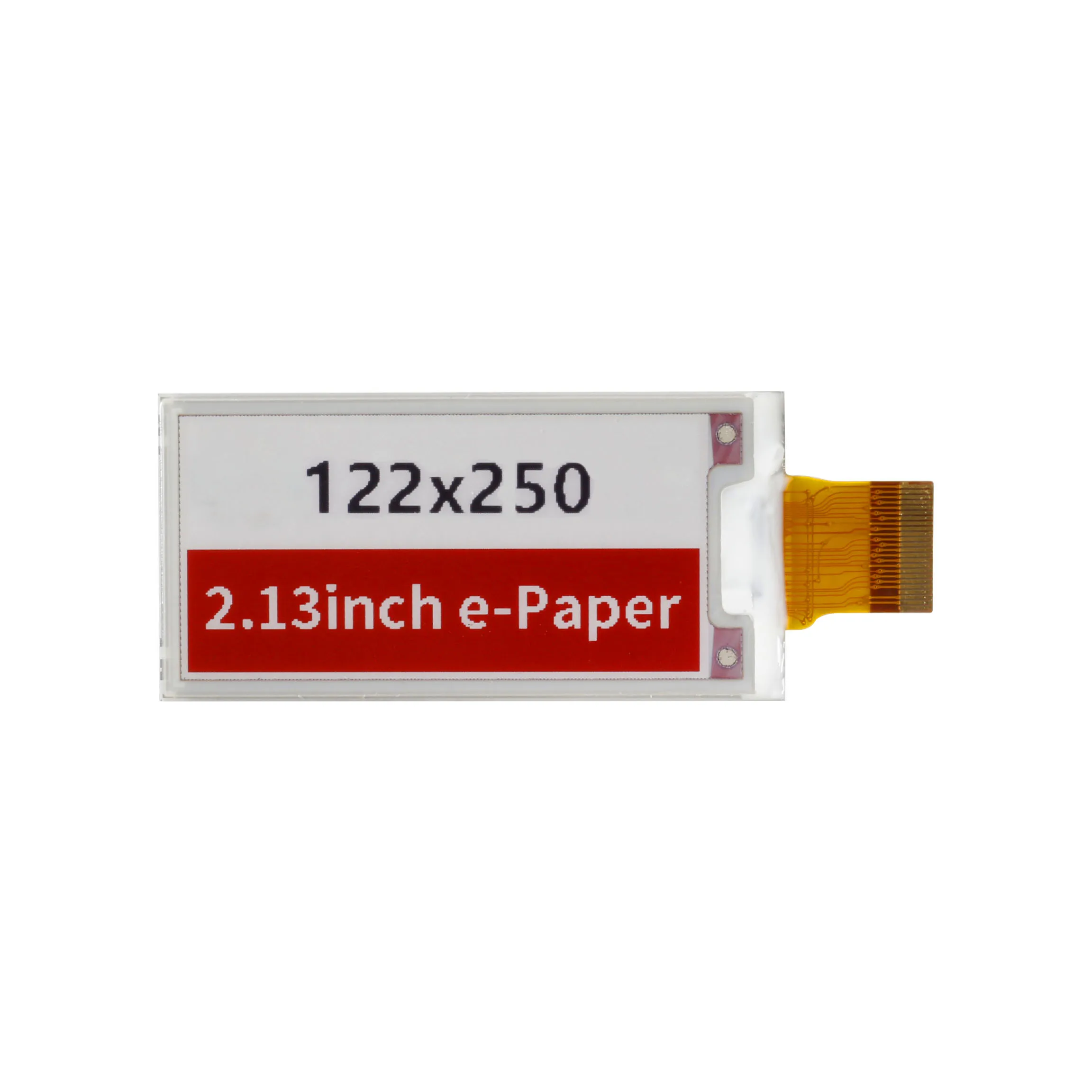 2.13inch E-Paper E-Ink Display Module HINK-E0213A161-FPC-A0 for Raspberry Pi Pico, 122×250, Red / Black / White, SPI