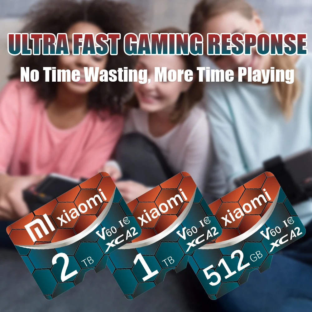 Scheda SD Micro TF Xiaomi Schede di memoria da 1 TB 2 TB 256 GB 512 GB Scheda flash SD ad alta velocità Scheda di memoria V30 per telefono/laptop/desktop/Cam