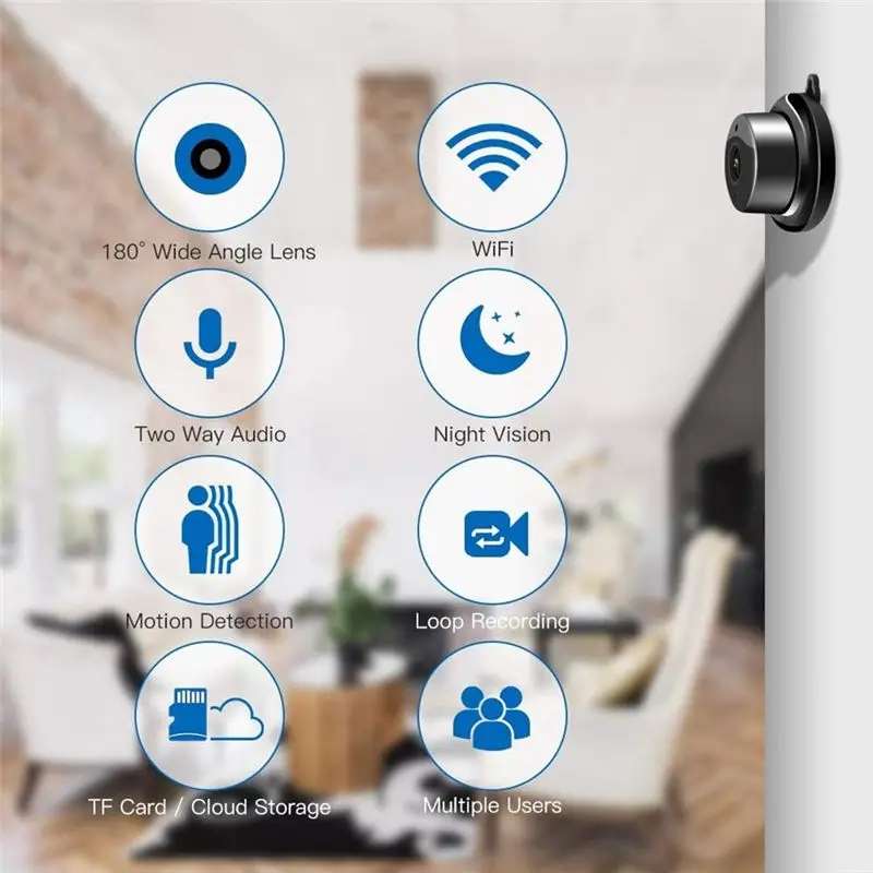 CLCU Mini Wifi Wireless Camera HD Wireless 1080P Video Camera Motion Detection Camera