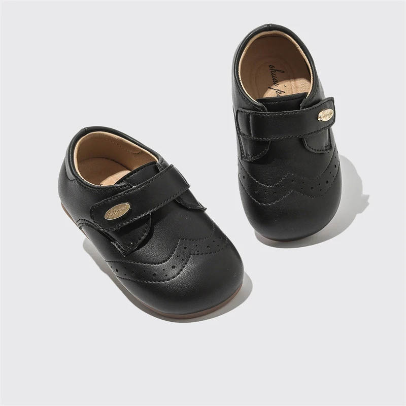 Baby Girls Boys Casual Shoes Spring Autumn Kids Genuine Leather Shoes Comfortable Soft Sole Non-Slip Infant Toddler Shoes