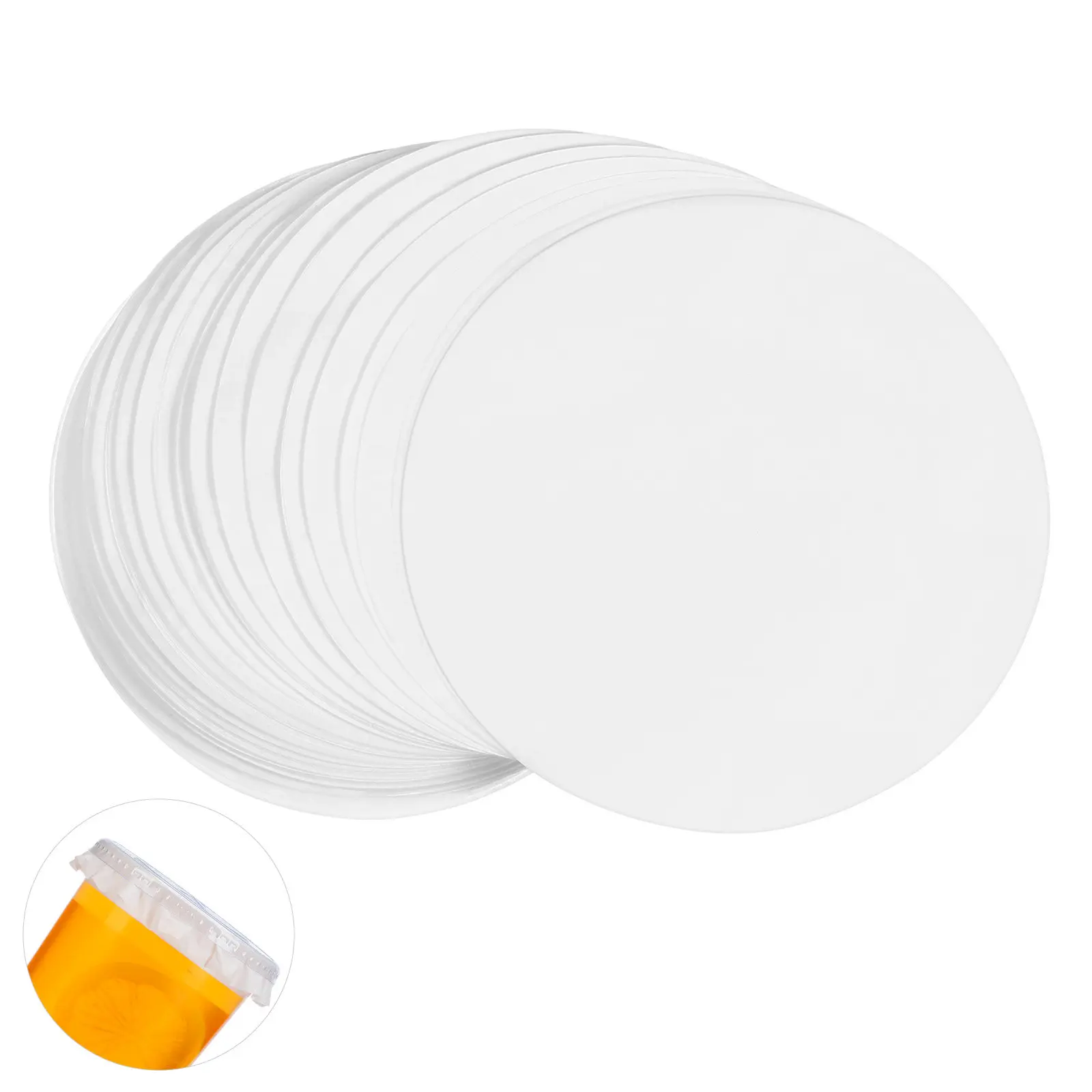 500pcs Anti-Leak Cup Sealing Paper Films Leak-Proof Disposable Pads For Beverage Coffee Cups Round Shape Spill Proof Gaskets