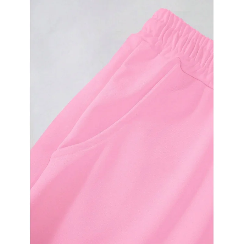 Men's Cartoon Bear Printed Short Sleeve Round Neck T-Shirt And Drawstring Waist Shorts Set, Summer