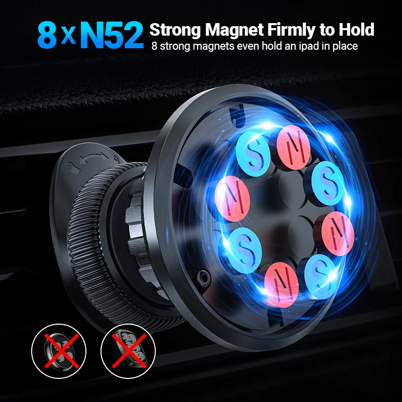 ACEFAST Dashboard Air Vent Magnetic Phone Holder in Car For iPhone 12 13 Pro Max Universal Magnet GPS Bracket For Xiaomi Samsung