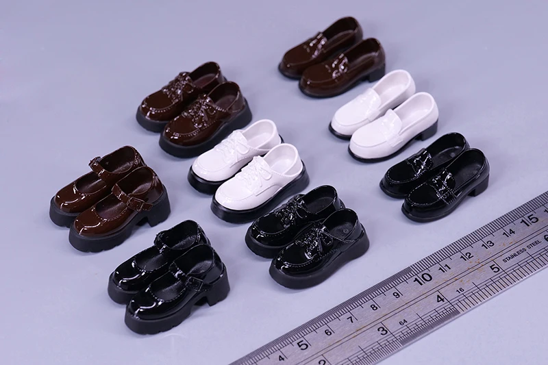 1/6 Female Soldier Shoes Mary Jane Shoes Japanese School Uniform High Heels Platform Kawaii Shoes For 12" Action Figure