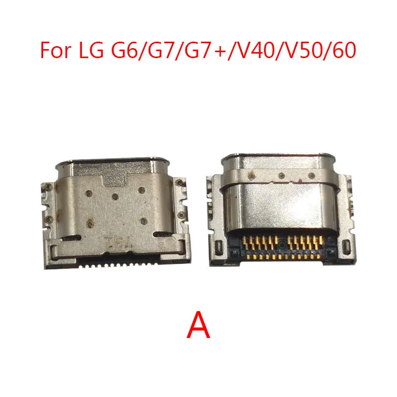 2PCS Type C USB Charging Dock Connector For LG G8 ThinQ G820 G8S G7 Q7 G6 G600 G9 G900 Q92 V60 V50 V40 V30 V35 V30S Charger Port