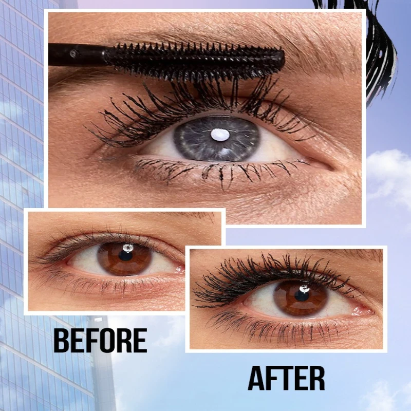 カラフルなマスカラ、黒とカラー、ボリュームアップ、カール、にじみにくい、繊維配合、まとまりにくい、大胆なアイメイク