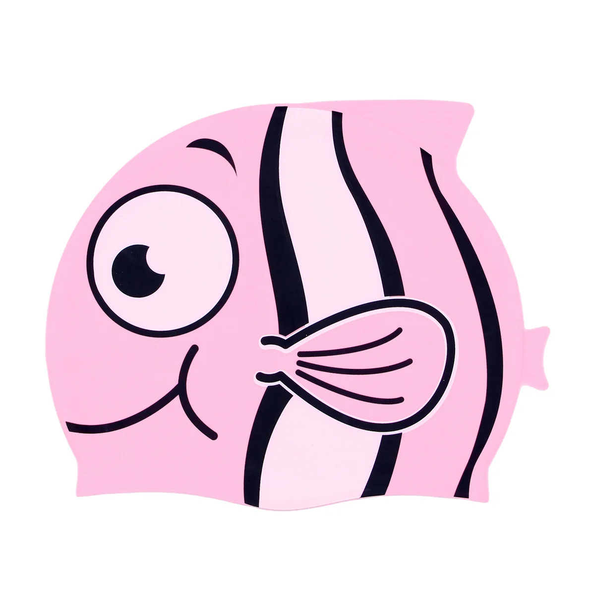 

Swim Cap Pink Cartoon Fish Silicone Swimming Hat For Lightweight Durable Flexible Protective Easy