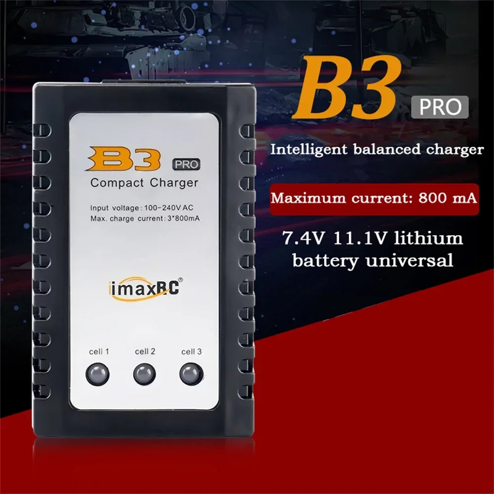 10W Compact Balance Charger B3 Pro  AC 100 - 240V for 2S 3S 7.4V 11.1V Lithium LiPo Battery B3AC for
