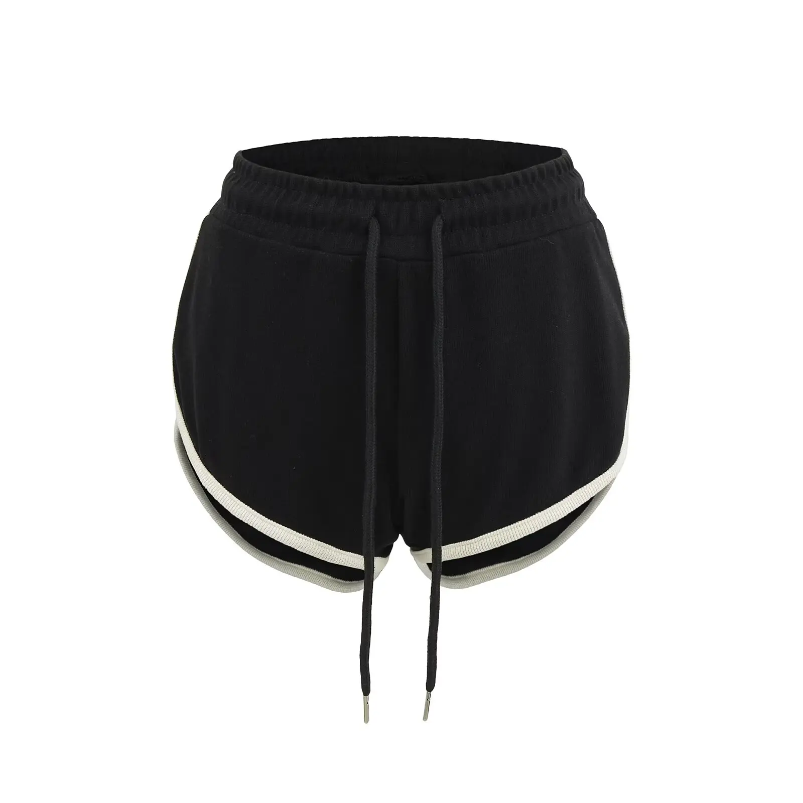 American Retro Spicy Girl Dstring Elastic Waist Color Blo  Sexy Slimming Long Leg Sport orts Home Hot Pants Trendy