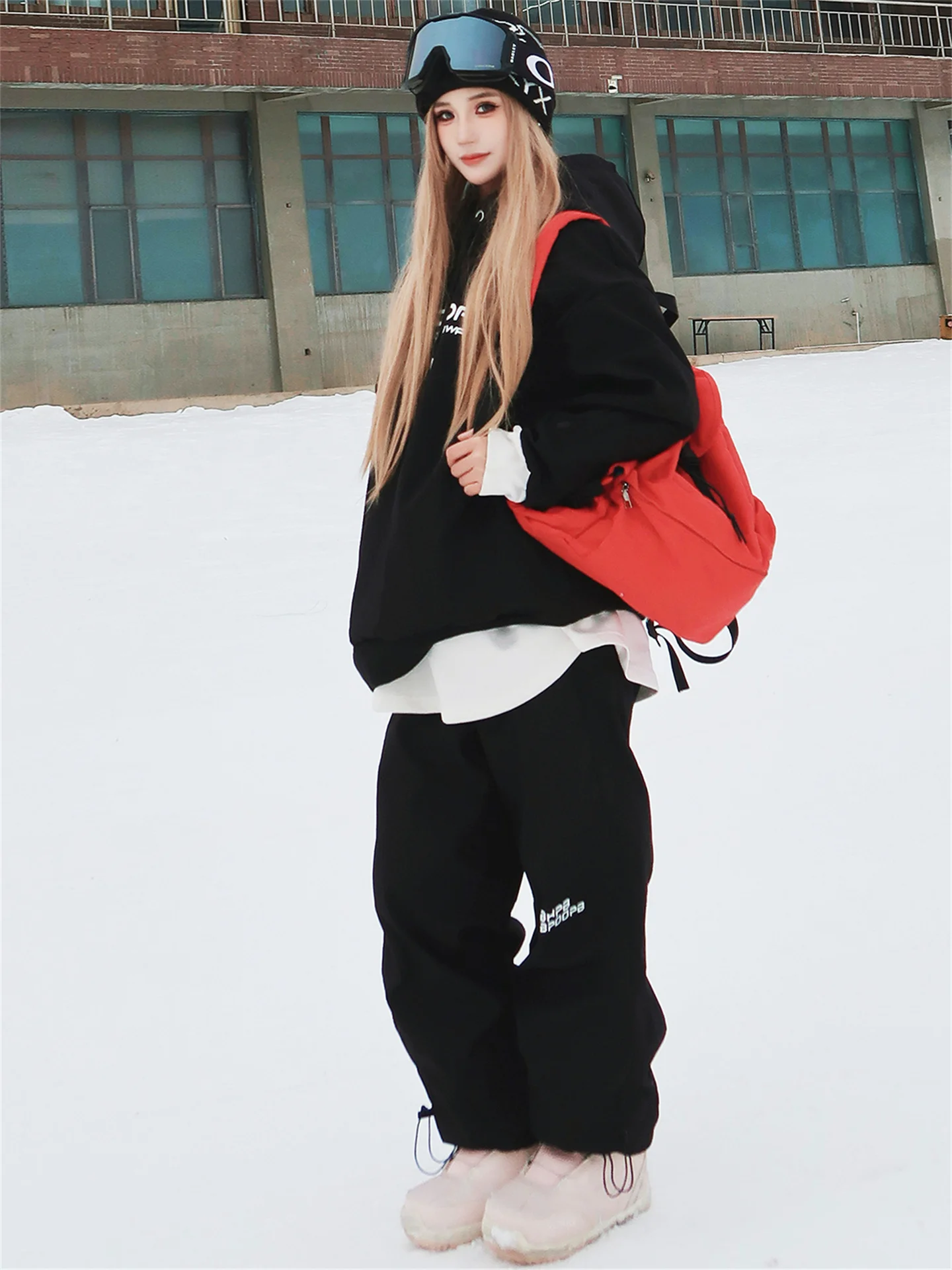 

Американский зимний комплект: худи и водонепроницаемые теплые брюки для сноуборда с отстегивающимися лямками, унисекс, повседневная спортивная одежда