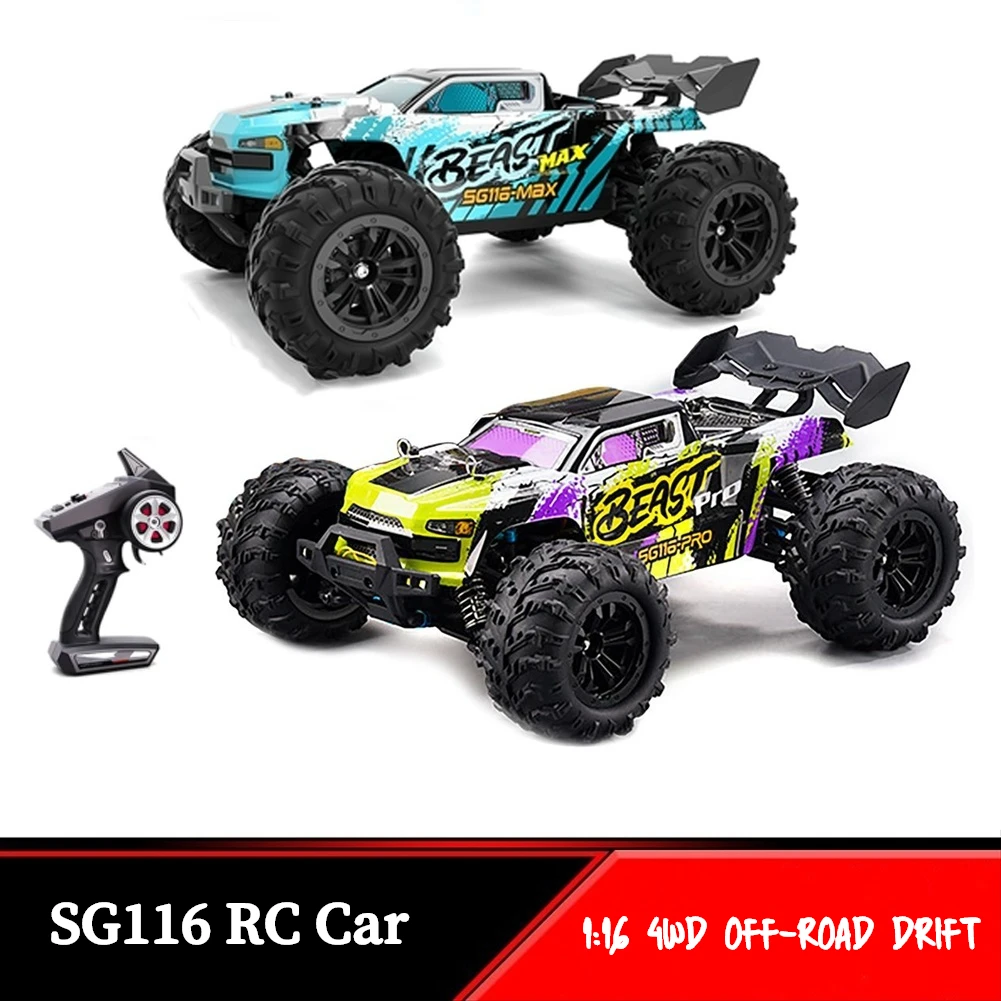 

SG116 Max Rc Car Brushless 4WD Rc Car 80km/h Professional Racing Car 2.4G High Speed Off-road Drift Cars Remote Control Toys