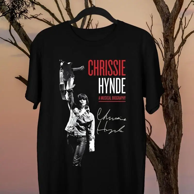 Chrissie Hynde una biografía musical camiseta negra de todas las tallas HE1096