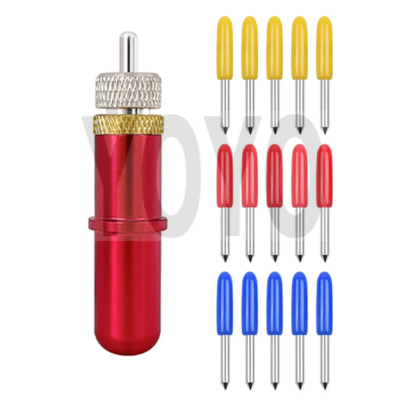 

15pcs Roland Knife 30/45/60 Degree +1PC Skycut C10 C16 C24 V24 V48 V60 Series Cutting Plotter Blade Holder Sky Cut Vinyl Cutter