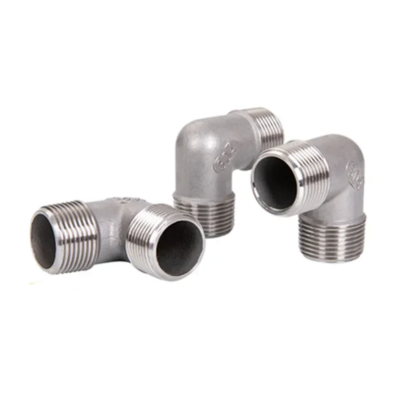 

1/4"3/8"1/2" 3/4" 1" BSP Elbow 90 Degree Angled 304 Stainless Steel male Threaded Pipe Fitting