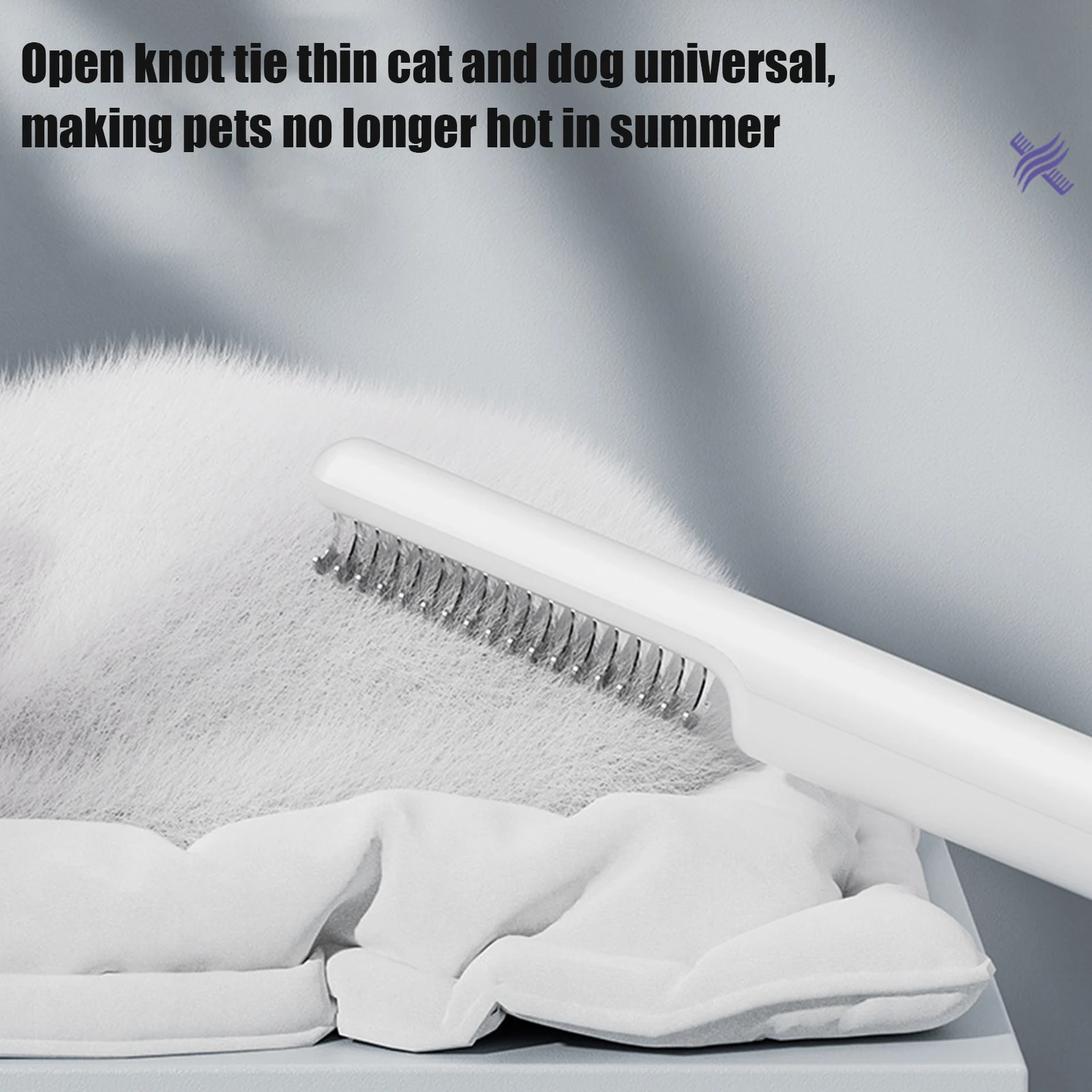 Dog Comb Brush Cat Grooming Brush Ergonomic and Easy To Use Pet Comb for Removes Dead Undercoat