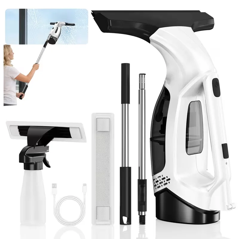 2026 New Upgrade Window Cleaner Handheld Electric Multifunction Strong Powerful Efficient Portable Wireless Window Cleaning Tool