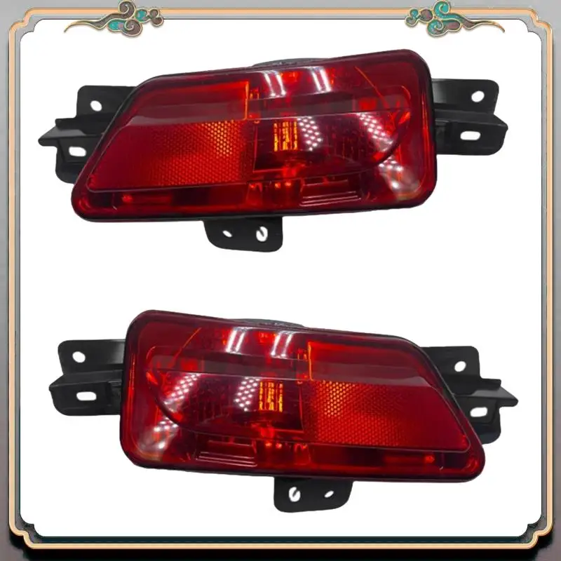 

A73Q-1Pair Rear Bumper Fog Light 9802345580 9802345680 For 408 2010-2014 Rear Bar Reflector Lamp Without Bulbs