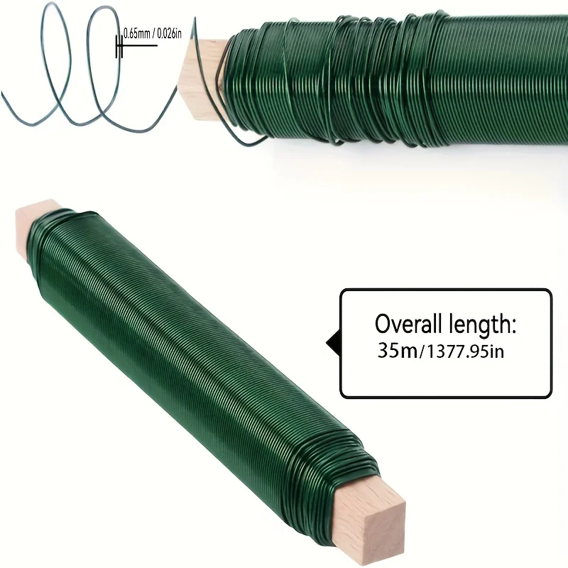 35m Gardening Binding Wire Plastic Twist Ties Plant Fixing Wire Rust-Proof Waterproof Garden Cable Ties Gardening  Fixed Line
