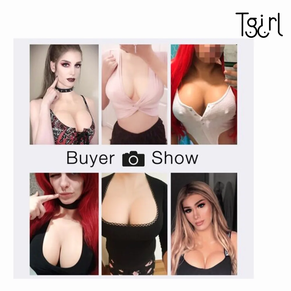 Tgirl Fake Boobs Big Chest Silicone Breasts Implant Enhancer Crossdresser Transgender Dragqueen Tranvestismo Sissy False Chest H