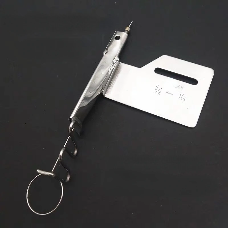 Industrial sewing machine flat car turn over with dark line 148 pull tube wrapping device dark line anti-pig intestine pull tube