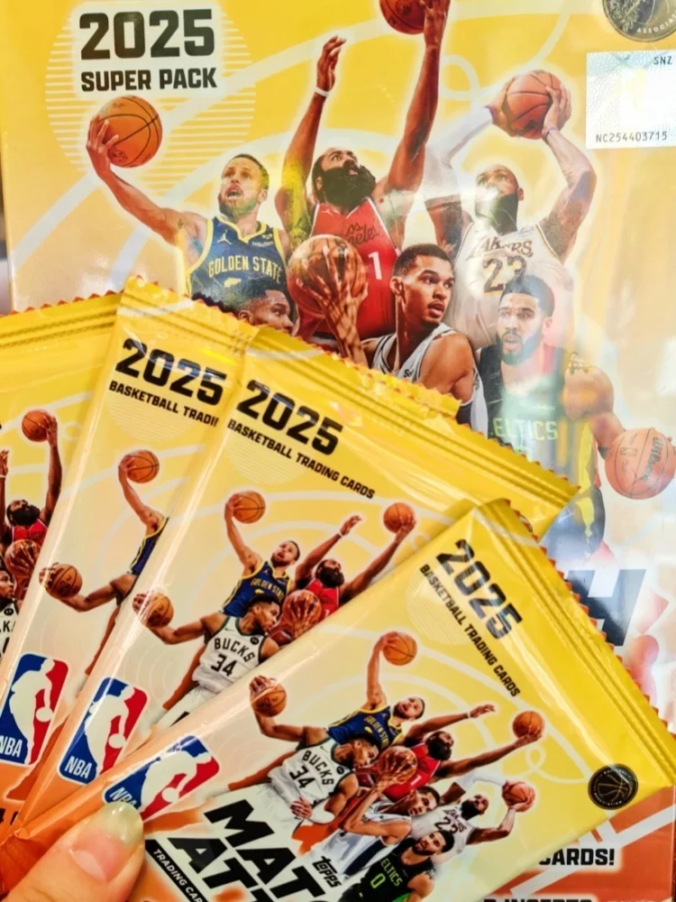 KAYOU New TOPPS Star Card 2025 NBA MATCH ATTAX Basketball Battle Card Energy Pack Genuine Card Holiday Gift
