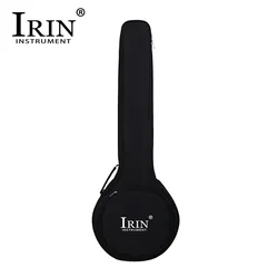 IRIN Black Banjo Carrying Bag Concert 5 String Banjo Case Waterproof Oxford Cloth Black Backpack Musical Instrument Accessories